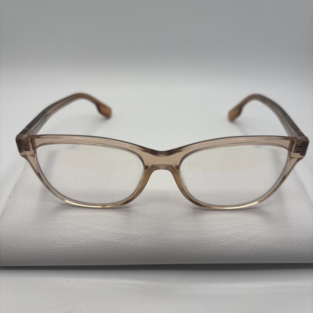 Burberry B2346 3358 Eyeglasses Frame Peach 53-16-140mm Plastic Italy #251